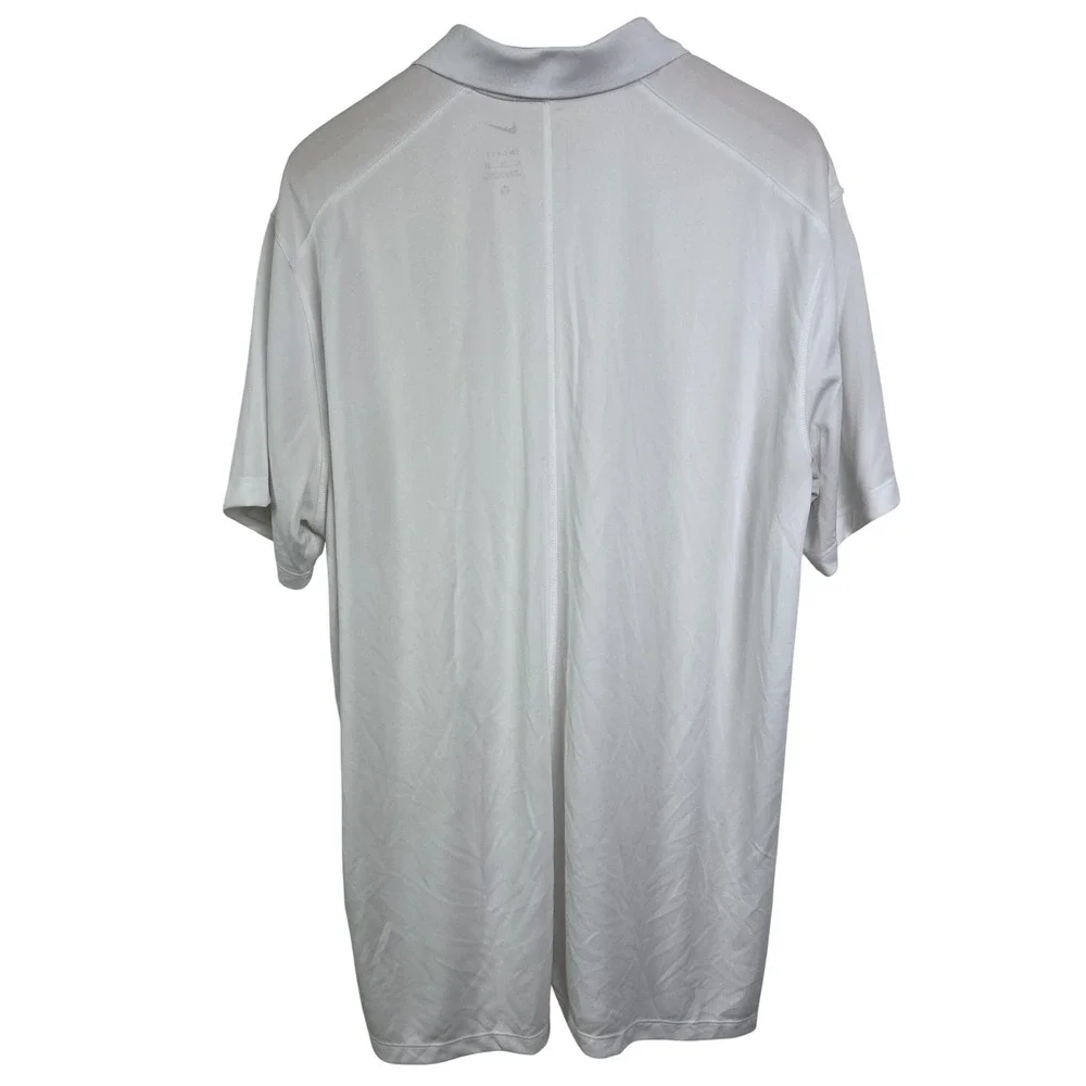 Nike Golf Polo Mens XL Dri-Fit Short Sleeve Athletic Shirt DH0822-100 White B17‎